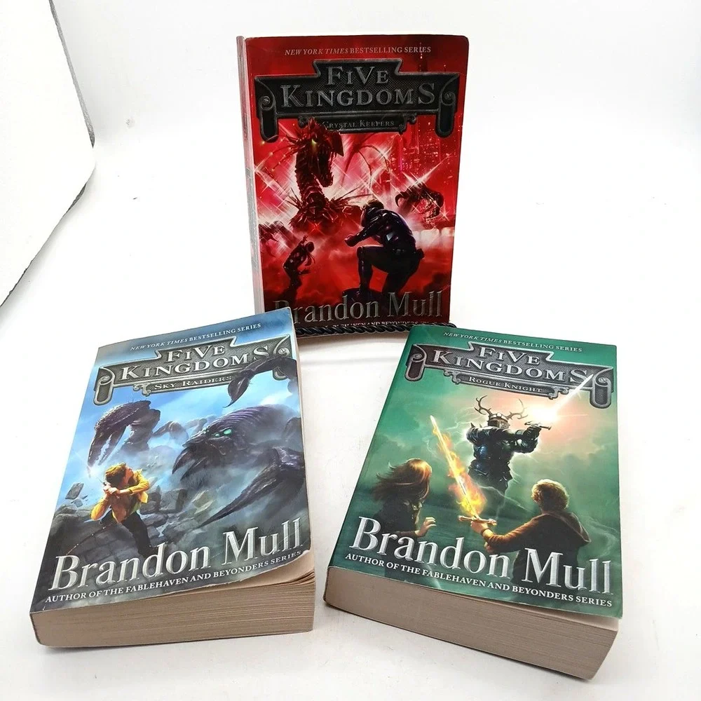 Brandon Mull Lot of 4 Book Five Kingdoms Paperback plus Fablehaven PB‎